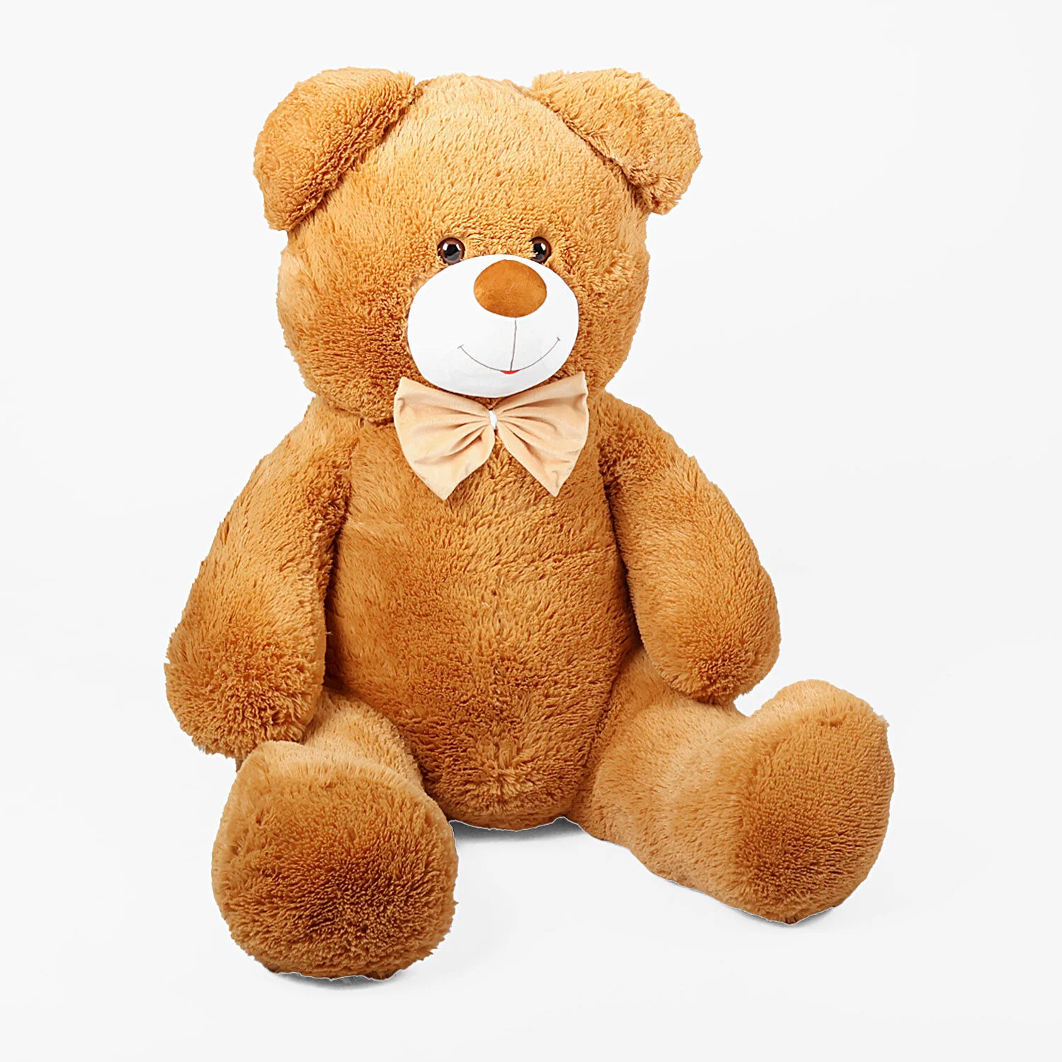 М`яка іграшка "Ведмедик" колір світло-коричневий висота 1,6 м 