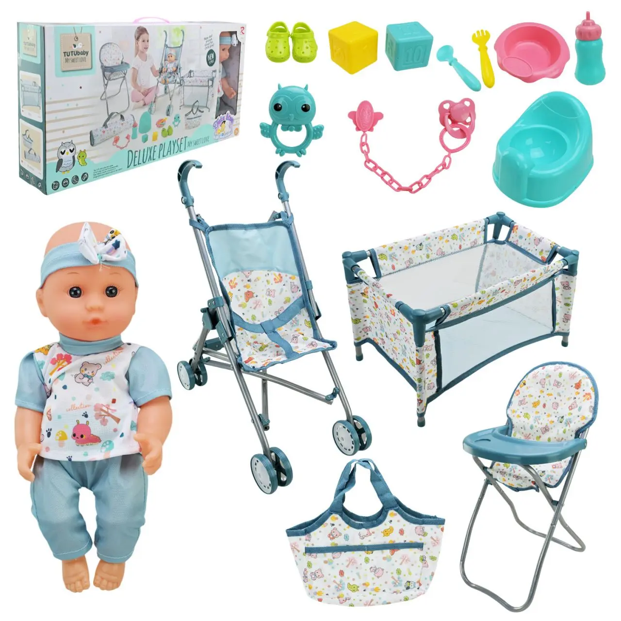 Ігровий набір для дівчинки-Пупс з аксесуарами