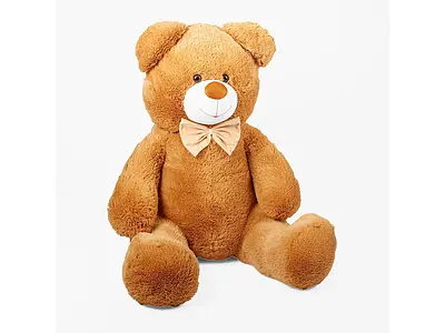 М`яка іграшка "Ведмедик" колір світло-коричневий висота 1,6 м 