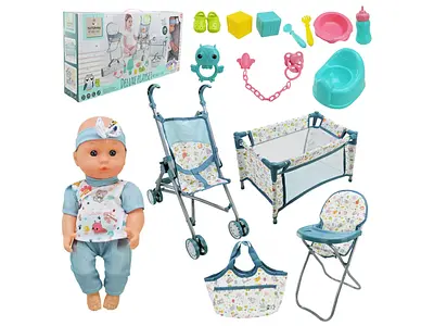 Ігровий набір для дівчинки-Пупс з аксесуарами